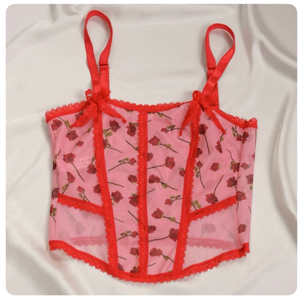 Uye Surana A Dozen Roses Printed Corset 4XL/5XL